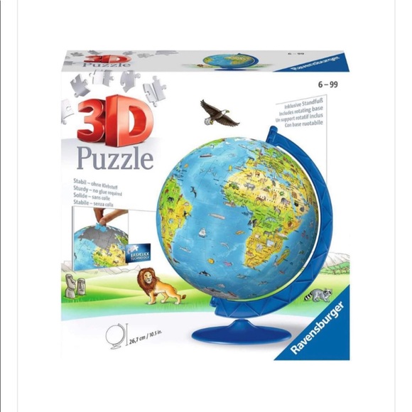 3 Dimensional Globe Puzzle - Picture 2 of 9